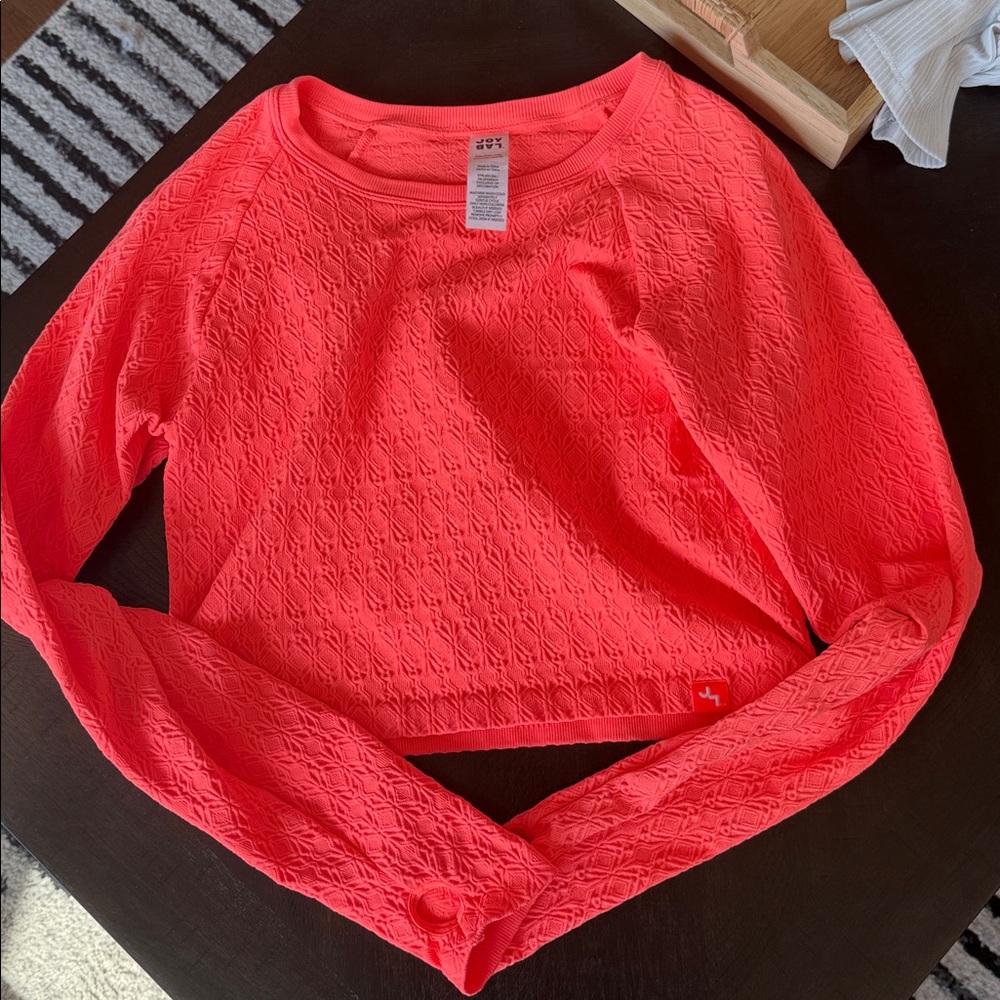 JoyLab Coral Textured Top